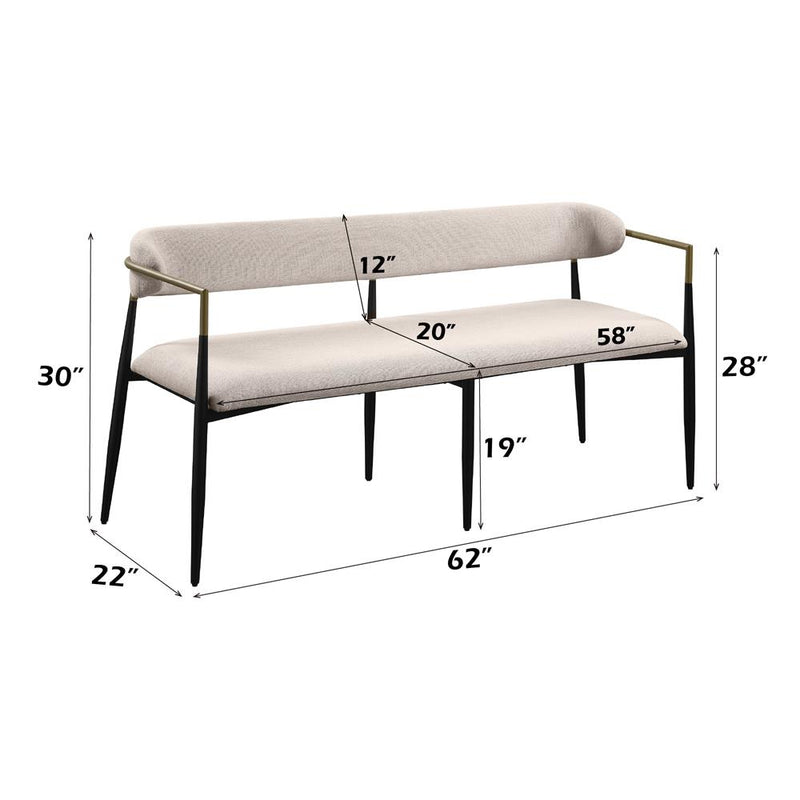 Acme Furniture Jaramillo DN02698 Bench IMAGE 5