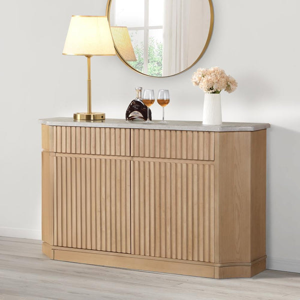 Acme Furniture Qwin DN02878 Server with Marble Top IMAGE 1