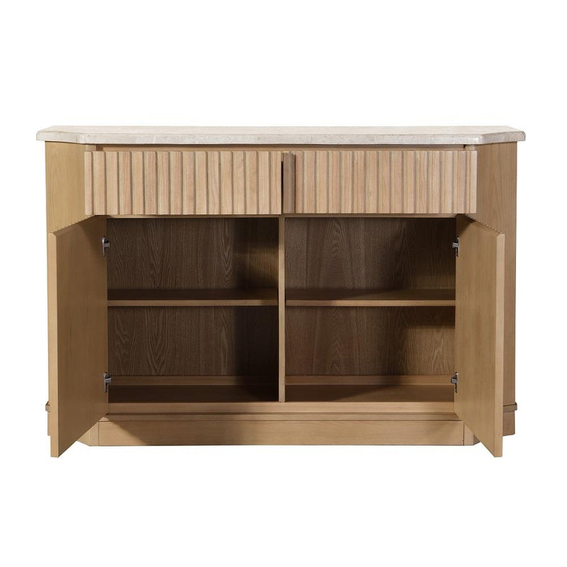 Acme Furniture Qwin DN02878 Server with Marble Top IMAGE 4