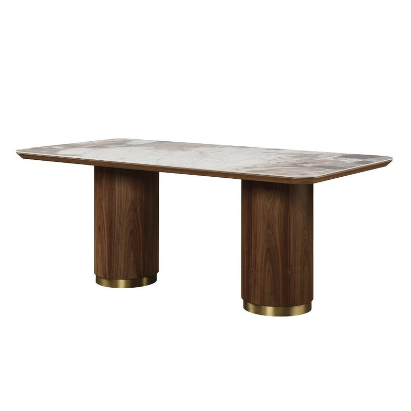 Acme Furniture Willene DN03145 Dining Table with Ceramic Top IMAGE 2