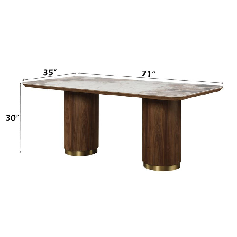 Acme Furniture Willene DN03145 Dining Table with Ceramic Top IMAGE 8