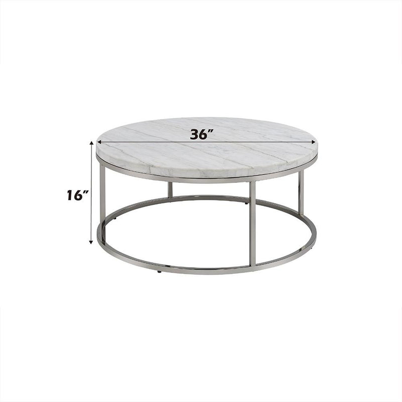 Acme Furniture Zaidee LV02795 Coffee Table with Marble IMAGE 6