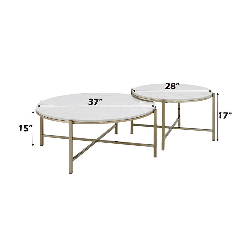 Acme Furniture Zaidee LV02797 Nesting Table Set IMAGE 6