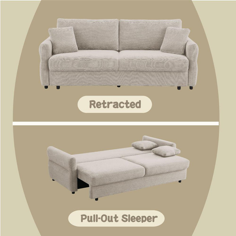 Acme Furniture Haran LV03130 Sofa with SLEEPER IMAGE 11