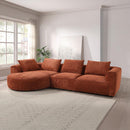 Acme Furniture Aceso LV03240 Sectional Sofa with 4 Pillows IMAGE 1