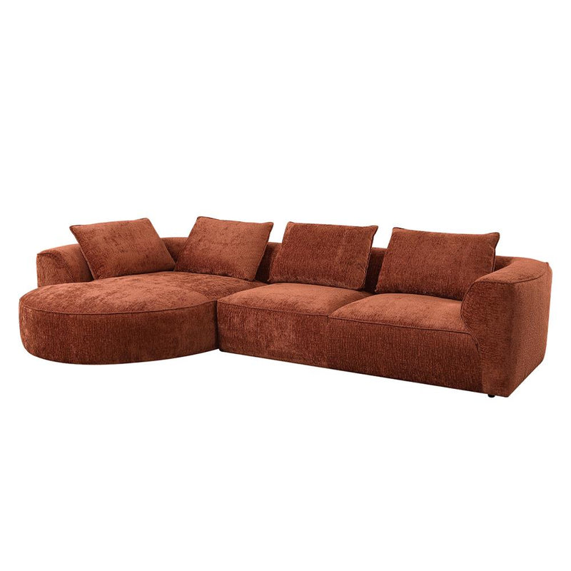 Acme Furniture Aceso LV03240 Sectional Sofa with 4 Pillows IMAGE 2