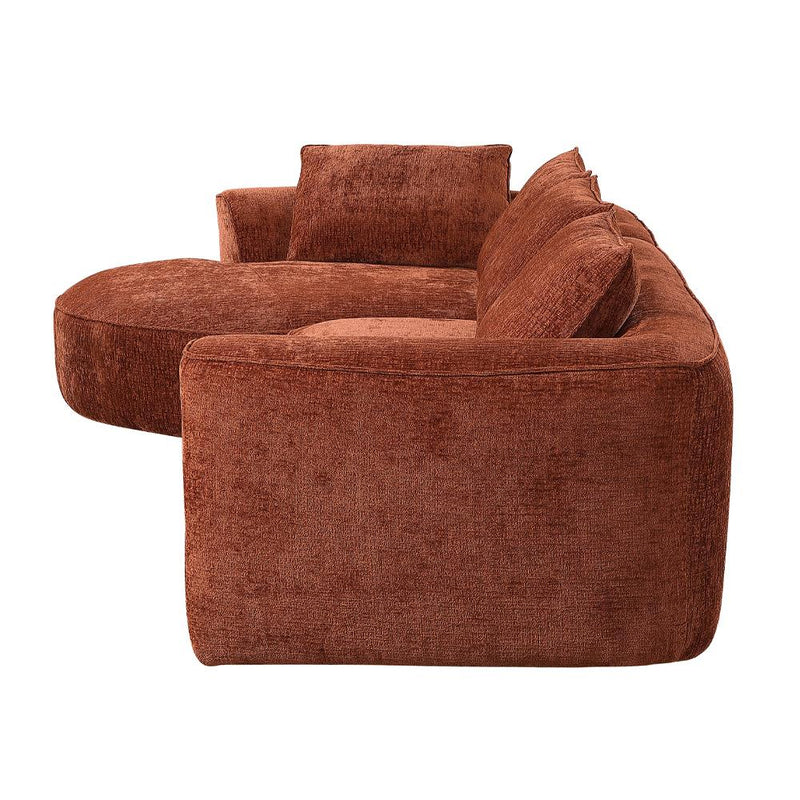 Acme Furniture Aceso LV03240 Sectional Sofa with 4 Pillows IMAGE 4