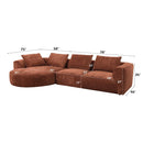 Acme Furniture Aceso LV03240 Sectional Sofa with 4 Pillows IMAGE 7