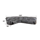 Acme Furniture Saul LV53745 Power Motion Sectional Sofa IMAGE 5