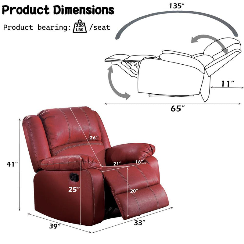 Acme Furniture Zuriel LV52152 Motion Rocker Recliner IMAGE 9