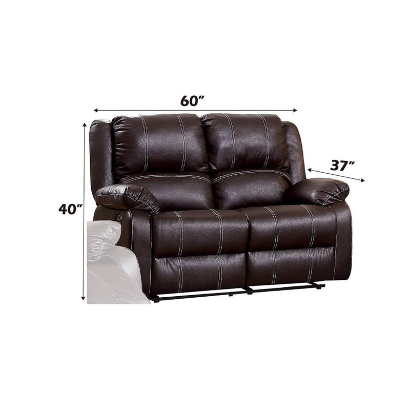 Acme Furniture Zuriel LV52281 Motion Loveseat IMAGE 4