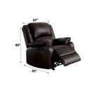Acme Furniture Zuriel LV52282 Motion Rocker Recliner IMAGE 4