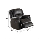 Acme Furniture Zuriel LV52287 Motion Rocker Recliner IMAGE 4