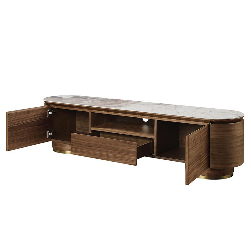 Acme Furniture Willene LV03158 TV Stand with Ceramic Top IMAGE 4