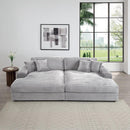 Acme Furniture Hilde LV03680 Sectional Sofa with 4 Pillows IMAGE 1