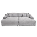 Acme Furniture Hilde LV03680 Sectional Sofa with 4 Pillows IMAGE 3