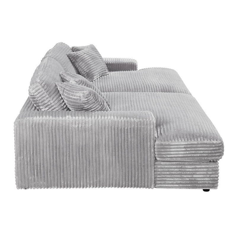 Acme Furniture Hilde LV03680 Sectional Sofa with 4 Pillows IMAGE 4