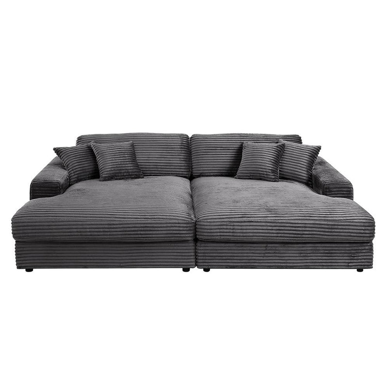 Acme Furniture Hilde LV03690 Chaise with 2 Pillows IMAGE 3