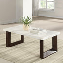 Acme Furniture Edwyn LV03205 Coffee Table with Marble Top IMAGE 1