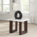 Acme Furniture Edwyn LV03206 End Table with Marble Top IMAGE 1