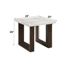 Acme Furniture Edwyn LV03206 End Table with Marble Top IMAGE 5