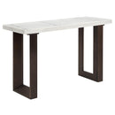 Acme Furniture Edwyn LV03207 Sofa Table with Marble Top IMAGE 1