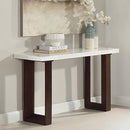 Acme Furniture Edwyn LV03207 Sofa Table with Marble Top IMAGE 3
