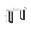 Acme Furniture Edwyn LV03207 Sofa Table with Marble Top IMAGE 5