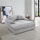 Acme Furniture Hilde LV03681 Chaise with 2 Pillows IMAGE 1