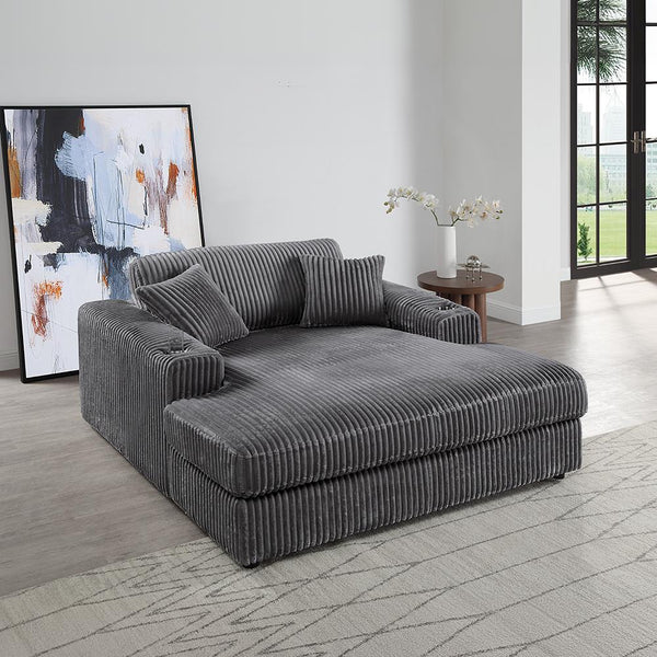 Acme Furniture Hilde LV03691 Chaise with 2 Pillows IMAGE 1