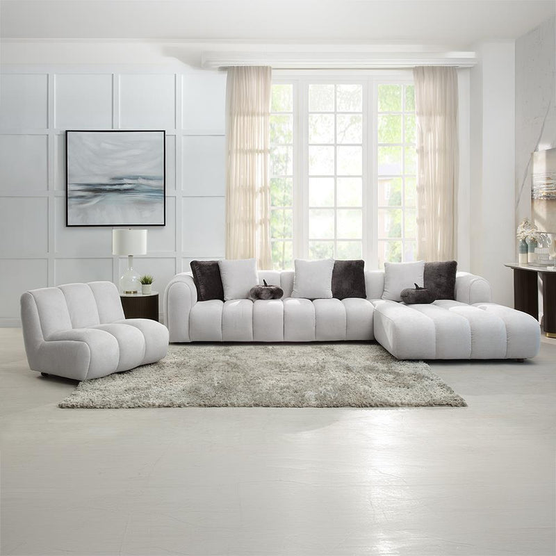 Acme Furniture Manilla LV04320 Sectional Sofa with 8 Pillows IMAGE 8