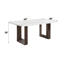 Acme Furniture Edwyn DN03195 Dining Table with Marble Top IMAGE 7