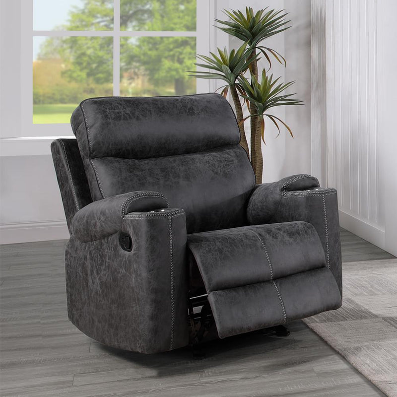 Acme Furniture Hirah LV02572 Motion Glider Recliner IMAGE 5