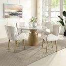 Acme Furniture Kala DN02390 Round Dining Table with Marble Top IMAGE 3