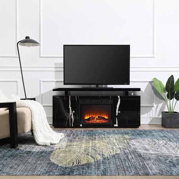 Acme Furniture Drisana LV03868 TV Stand with Fireplace IMAGE 1
