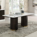 Acme Furniture Clayten DN03940 Dining Table with Marble Top IMAGE 1