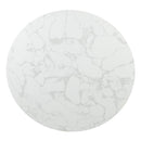 Acme Furniture Clayten DN03950 Round Dining Table with Marble IMAGE 3