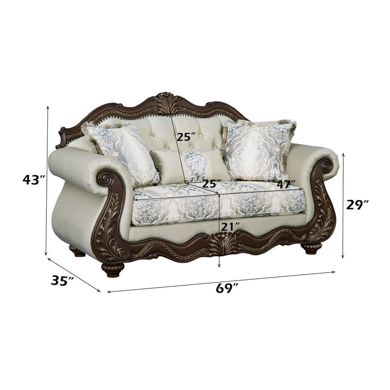 Acme Furniture Pierce LV03831 Loveseat with 3 Pillows IMAGE 8