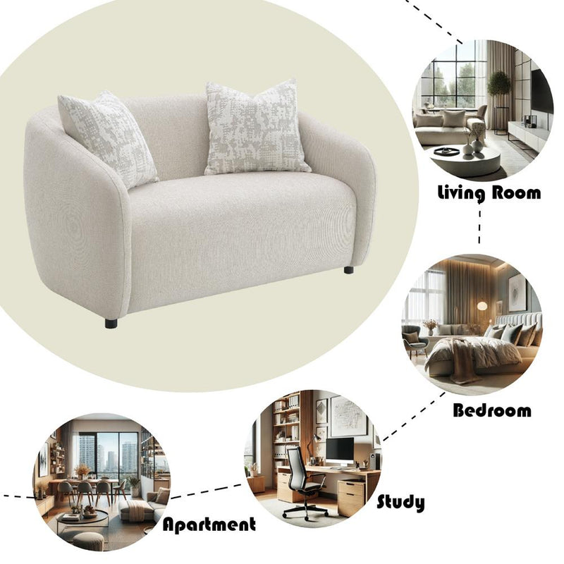 Acme Furniture Etienne LV03581 Loveseat with 2 Pillows IMAGE 9