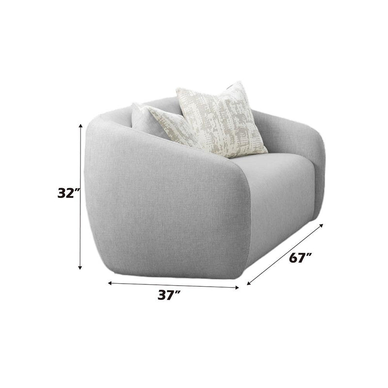 Acme Furniture Etienne LV03591 Loveseat with 2 Pillows IMAGE 6
