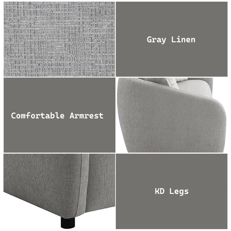 Acme Furniture Etienne LV03591 Loveseat with 2 Pillows IMAGE 8