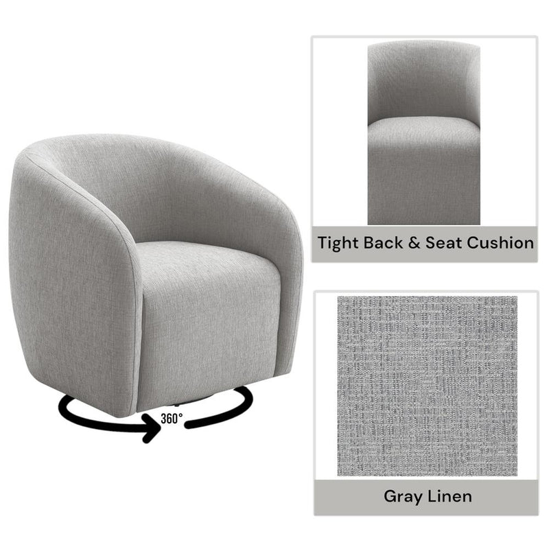 Acme Furniture Etienne LV03592 Chair with Swivel IMAGE 7