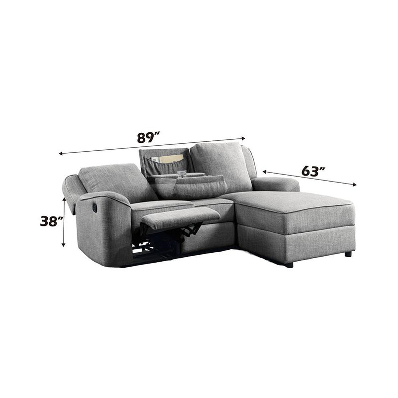 Acme Furniture Destiny LV02567 Motion Sectional Sofa IMAGE 4