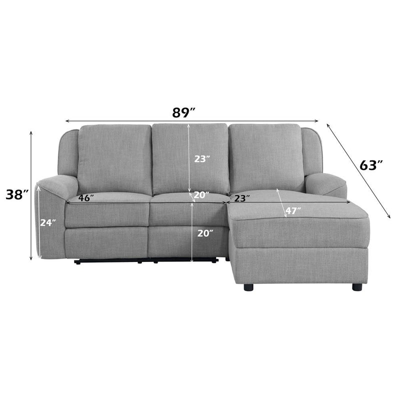 Acme Furniture Destiny LV02567 Motion Sectional Sofa IMAGE 6