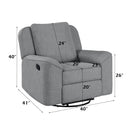 Acme Furniture Destiny LV02535 Glider Recliner with Swivel IMAGE 9