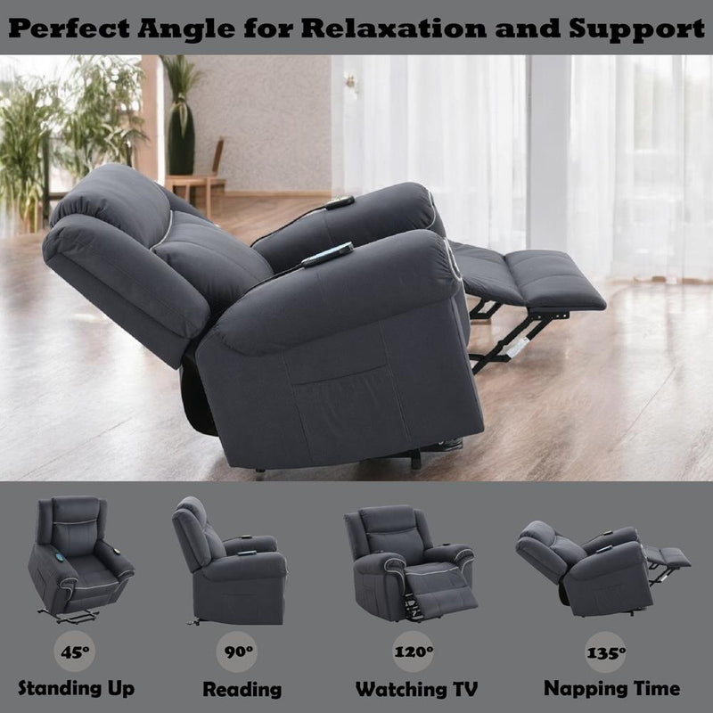 Acme Furniture Domana LV04274 Power Recliner with Lift & Heating & Massage IMAGE 16