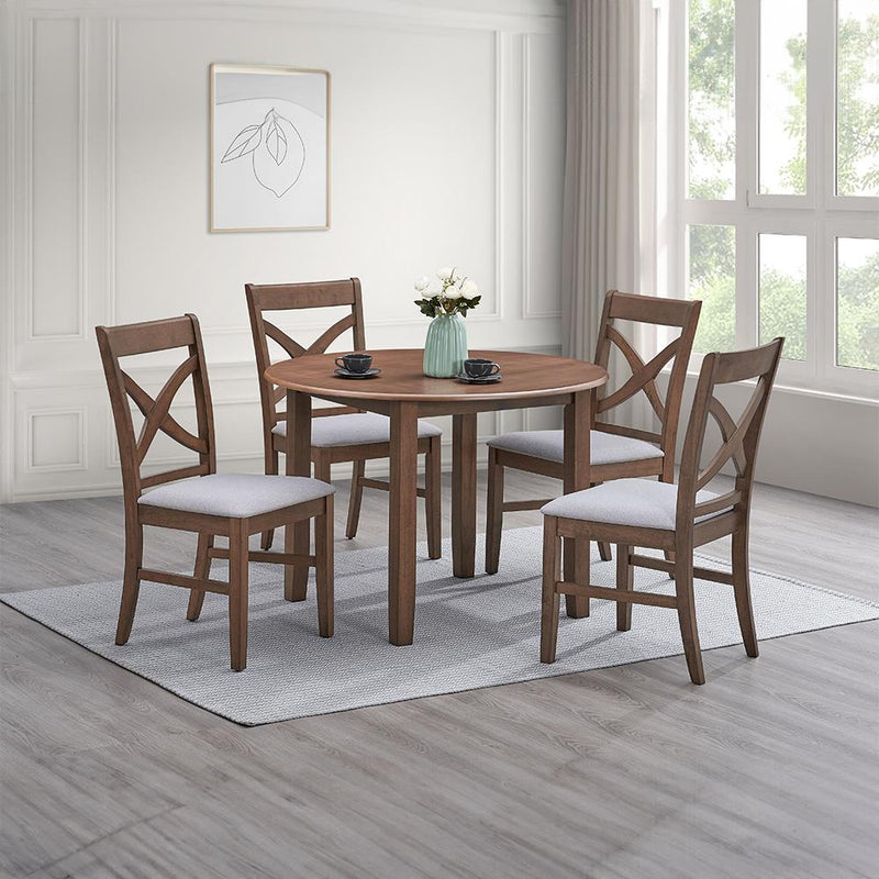 Acme Furniture Ferris DN03340 Round Dining Table IMAGE 6