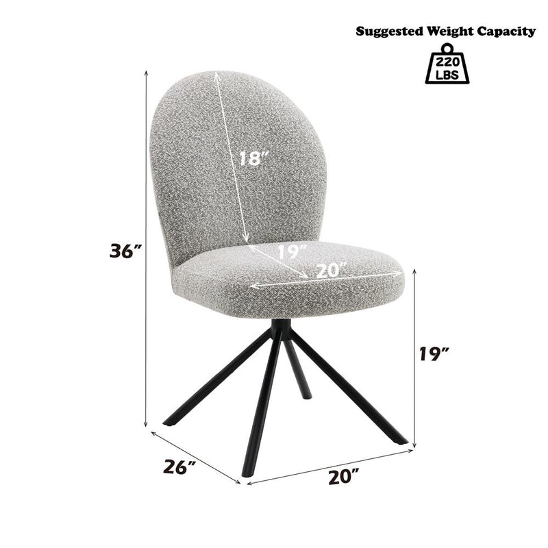 Acme Furniture Lawton DN03766 Side Chair with Swivel IMAGE 8