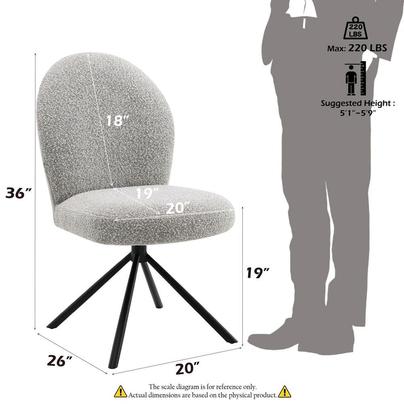 Acme Furniture Lawton DN03766 Side Chair with Swivel IMAGE 9