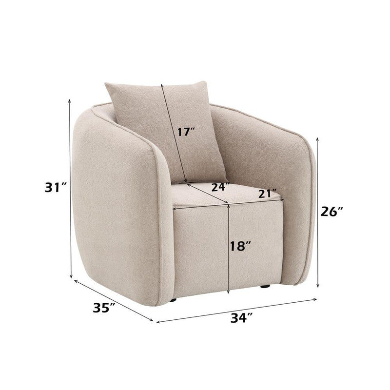 Acme Furniture Keith LV03612 Chair with Pillow IMAGE 8